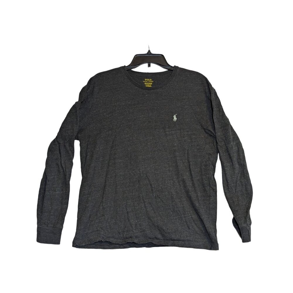 Polo Ralph Lauren Mens Classic Fit Long Sleeve T-Shirt M Charcoal Gray